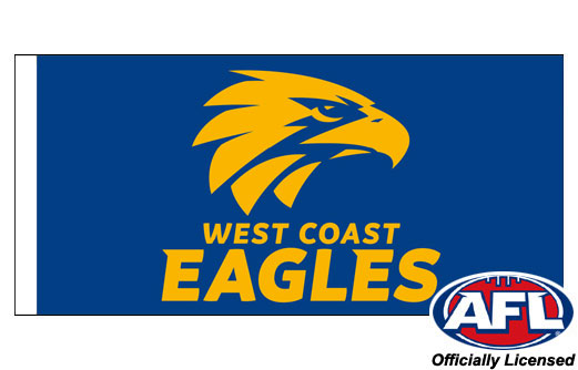 Image of West Coast Eagles flag 900 x 1800 WC Eagles flagpole flag