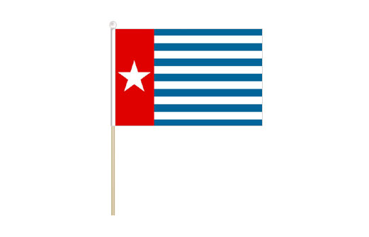 Image of West Papua mini stick flag West Papua mini desk flag