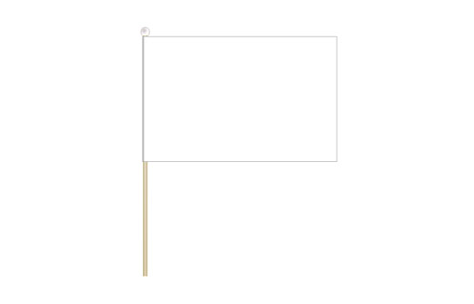 White flag 150 x 230mm | Plain white flag 6'' x 9''
