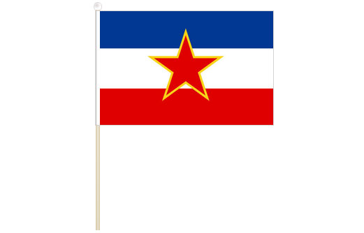 Yugoslavia hand waving flag | Yugoslavia stick flag