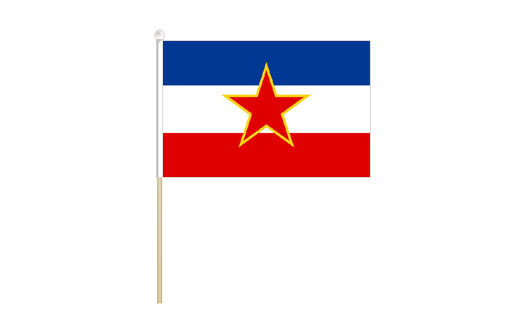 Image of Yugoslavia mini stick flag Yugoslavia mini desk flag