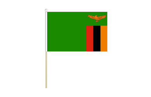 Zambia mini stick flag | Zambia mini desk flag