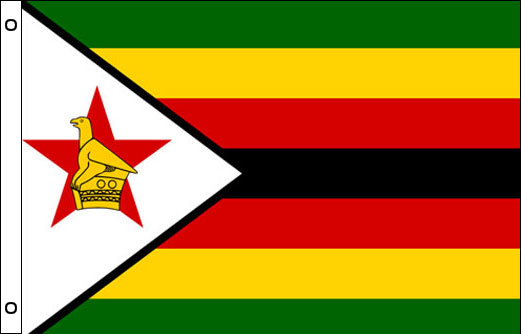 Zimbabwe flagpole flag | Zimbabwe funeral flag